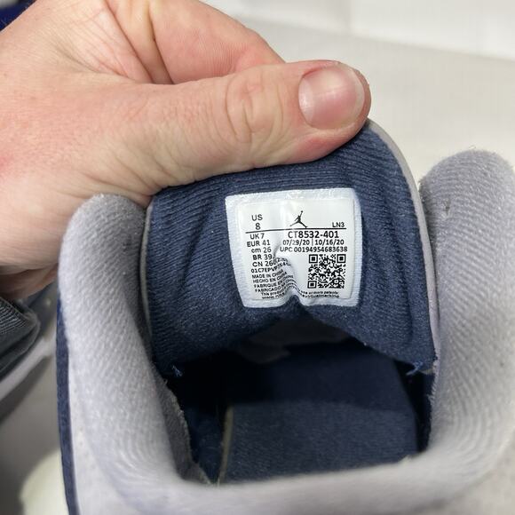 Nike Air Jordan 3 Retro OG Georgetown/Midnight Navy White” - Picture 9 of 9